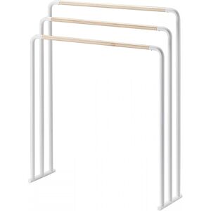 Yamazaki Porte serviettes en metal 3 barres - Blanc