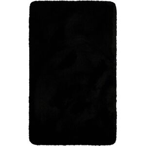 Wecon Home Tapis de bain doux noir uni 60x100