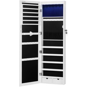 Calicosy Armoire a bijoux pour portes a suspendre avec miroir - H120 cm