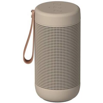 Kreafunk Enceinte bluetooth 360° 36w chargement à induction beige - Publicité Kreafunk Enceinte bluetooth 360° 36w chargement à induction beige - Publicité