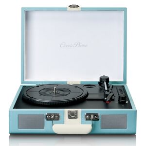 Lenco Platine vinyle bluetooth avec haut-parleurs bleu