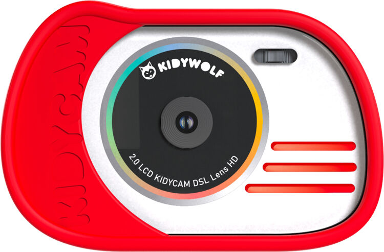 KIDYWOLF Appareil photo numérique et vidéo Kidycam Waterproof rouge