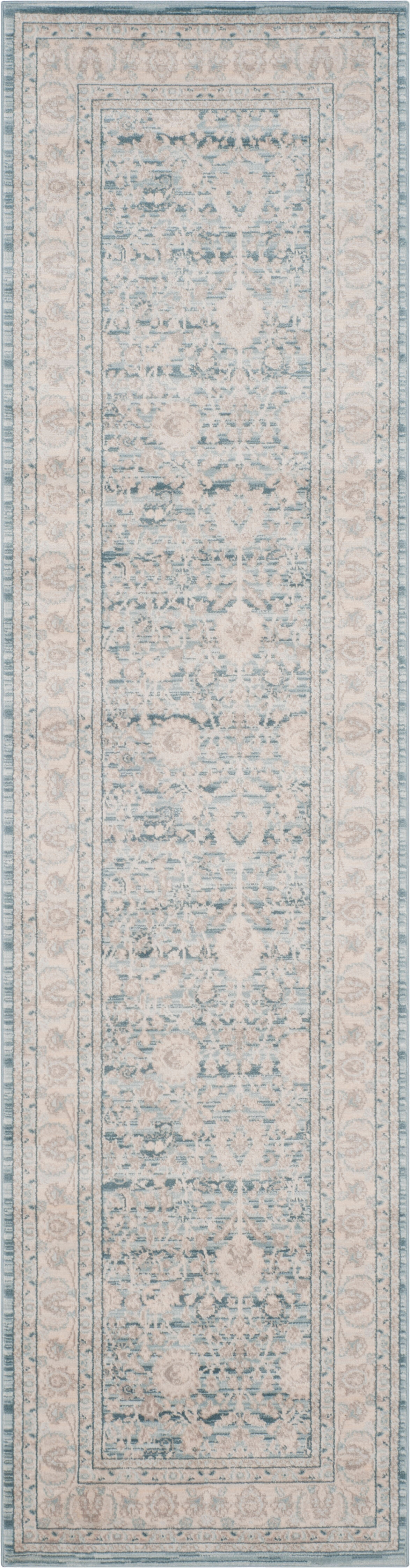 Safavieh Tapis de salon interieur en bleu & gris, 66 x 244 cm