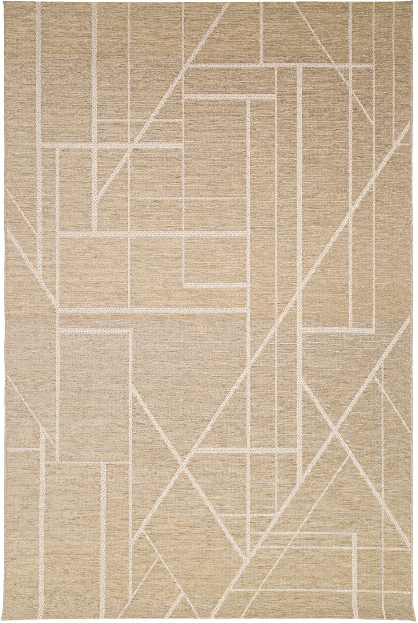 AFK Tapis intérieur et extérieur style japandi beige 115x170, OEKO-TEX®