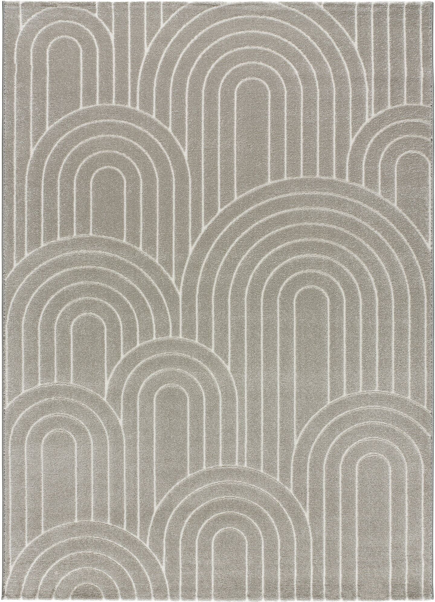 Unitrama Tapis géométrique gris, 120X170 cm