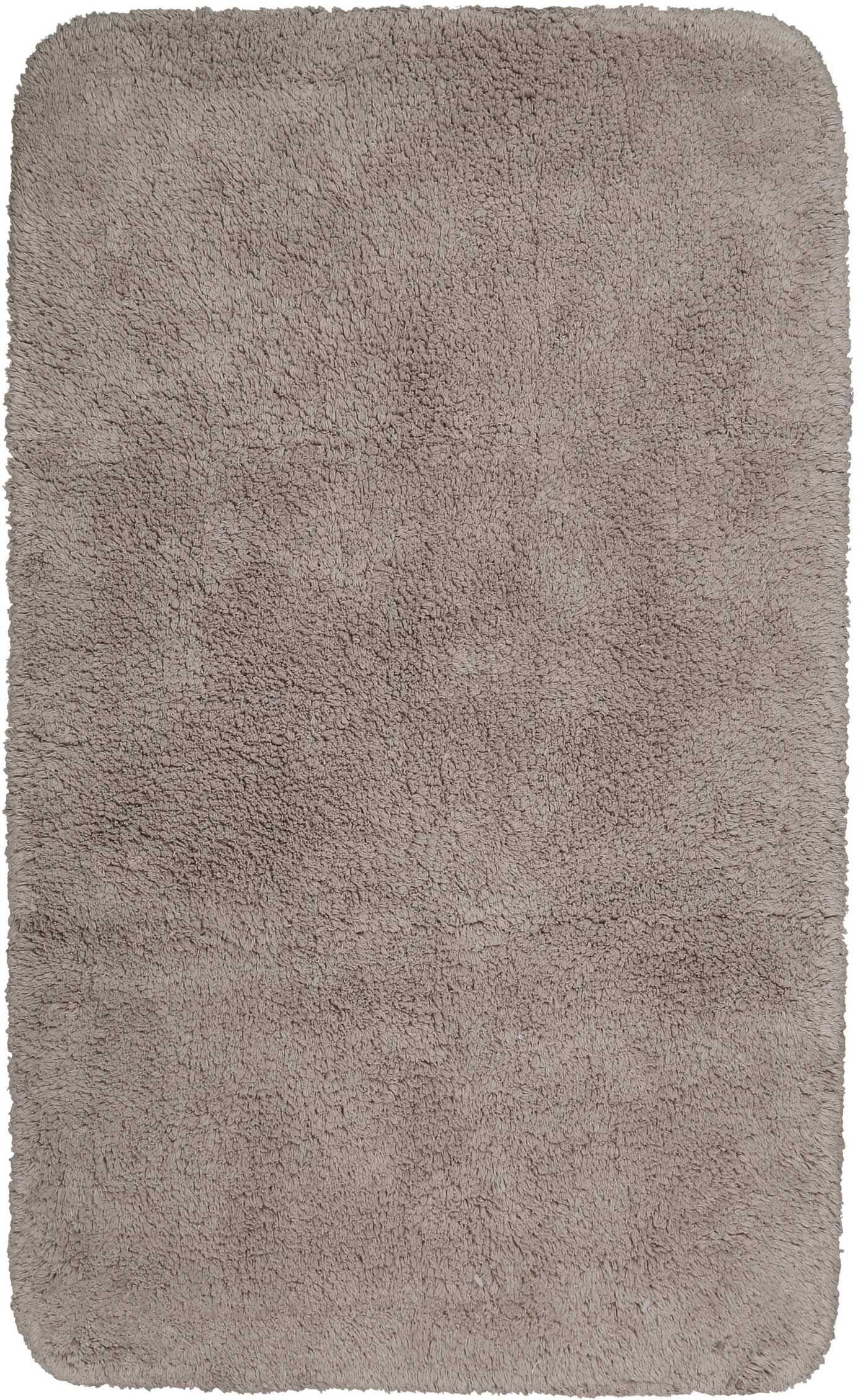 Wecon Home Basics Tapis de bain doux marron taupe coton 70x120