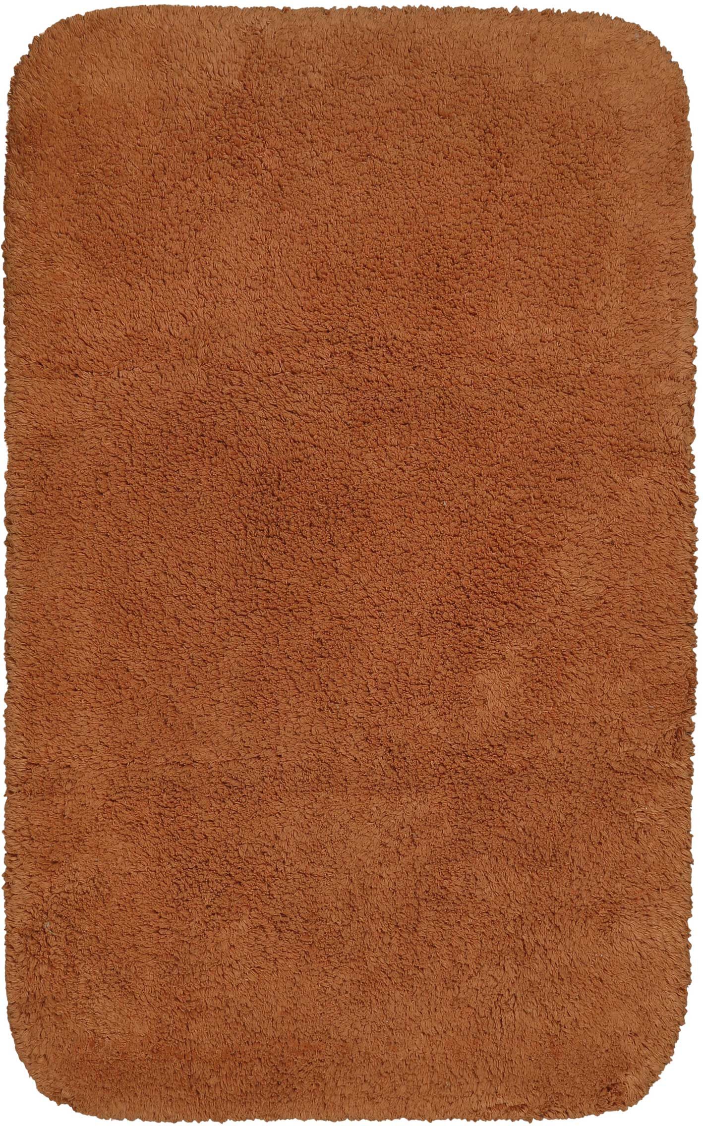 Wecon Home Basics Tapis de bain doux terracotta coton 70x120