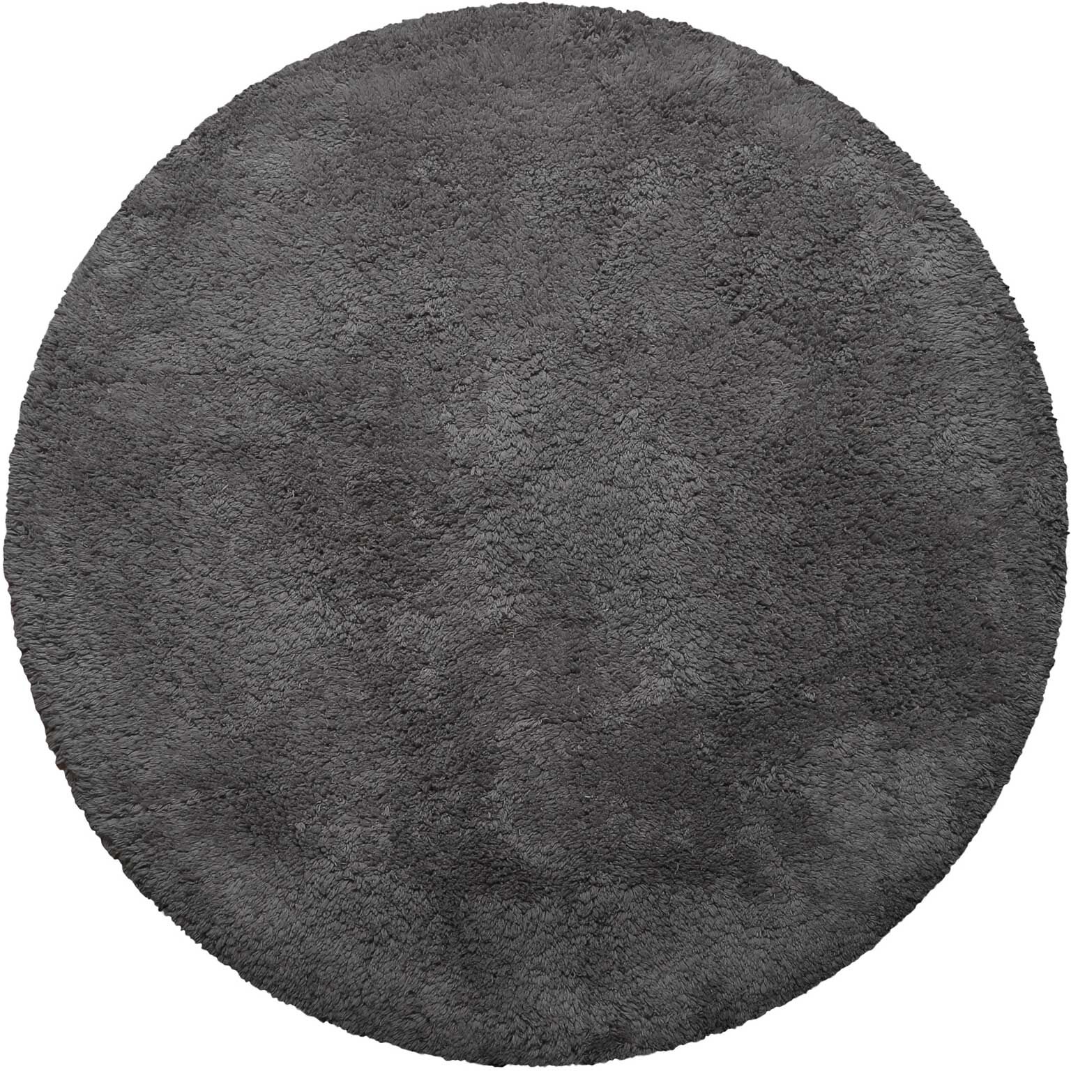 Wecon Home Basics Tapis de bain rond doux gris ardoise coton 90 rd.