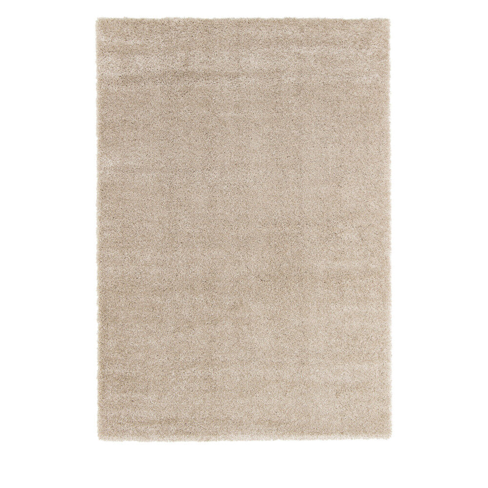 Drawer Tapis à poil long lavable en machine beige 120x170 cm