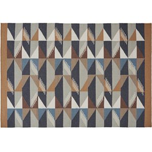 Maisons du Monde Tapis en laine motifs graphiques multicolores 140x200