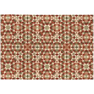 Rugs&Rugs Tapis decoratif en coton en impression digital marron 120x170