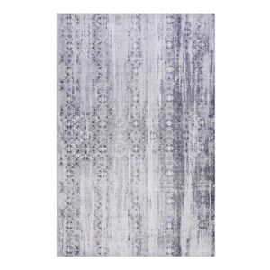 Wecon Home Tapis plat motif vintage gris pour une deco boheme 170x120