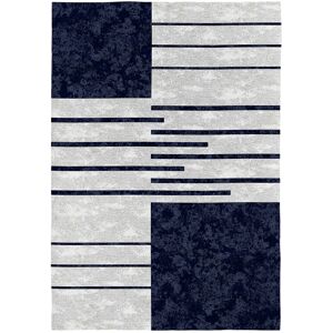 Rugs&Rugs Tapis decoratif en coton en impression digital bleu 160x230 cm