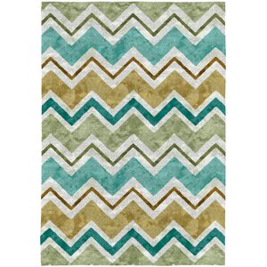 Rugs&Rugs Tapis decoratif en coton en impression digital vert 160x230 cm