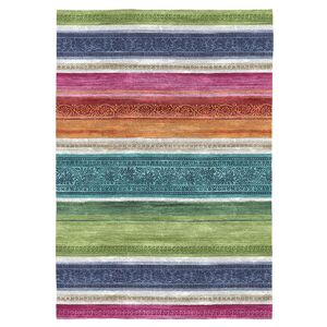 Rugs&Rugs Tapis decoratif en coton en impression digital multicolore 80x150 cm