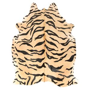 Esbeco Tapis en peau de vache imprime safari tigre 180x200