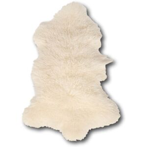 Esbeco Tapis en peau de mouton tibetain curl blanc 80x50