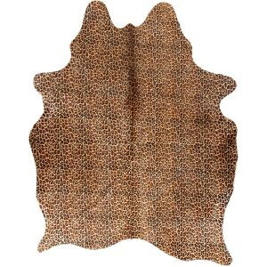 Esbeco Tapis en peau de vache safari leopard 180x200