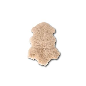 Esbeco Tapis en peau de mouton tibetain curl beige 80x50