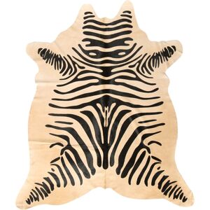 Esbeco Tapis en peau de vache imprime safari zebre 180x200