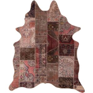 Gino Falcone Tapis en peau de vache artificielle patchwork multi 150x190