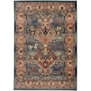 THEKO Tapis d'orient nomade tisse machine - vert 160x235 cm