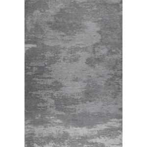 THEKO Tapis moderne brillant tisse machine argent 68x140 cm