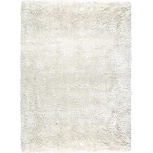 Pure Tapis shaggy en polyester Fait main 170x240 Blanc