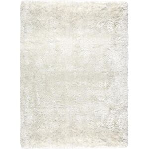 Pure Tapis shaggy en polyester Fait main 250x350 Blanc