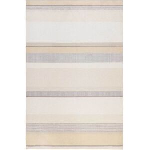 Esprit Tapis raye beige et brun tisse plat 290x190