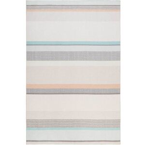 Esprit Tapis design raye tisse plat tons pastels 290x190