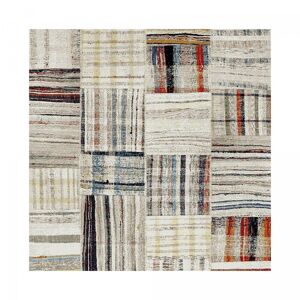 Un amour de tapis Tapis berbere style en polypropylene Oeko-Tex 160x160 carre Beige