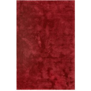 Esprit Tapis poils longs tufte doux rouge pourpre 130x190