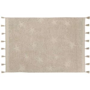 Lorena Canals Tapis coton motif star beige 120x175cm