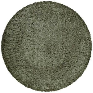 Esprit Tapis rond uni vert kaki/olive 100% de matiere recyclee 120 rd.