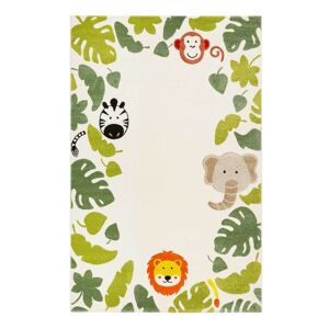 Esprit Tapis enfant blanc motif animaux jungle 80x150