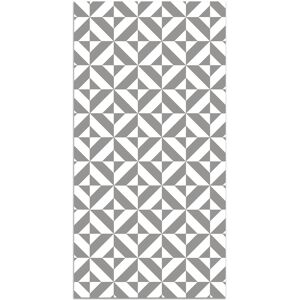 Home and Living Tapis vinyle forme geometrique grise 200x250cm