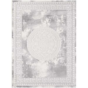 Un amour de tapis Tapis orient style en polypropylene Oeko-Tex 80x150 Gris