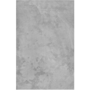 Wecon Home Tapis doux polyester microfibre gris souris 120x170