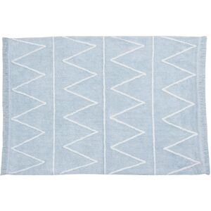 Lorena Canals Tapis coton motif Z bleu 120x160