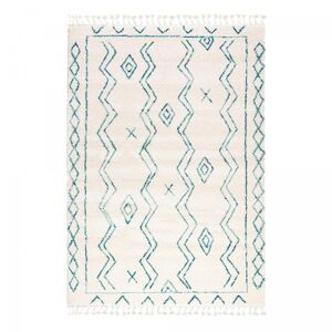 Un amour de tapis Tapis berbere style en polypropylene Oeko-Tex 120x170 Creme