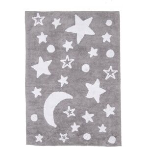 Un amour de tapis Tapis enfant en coton Fait main 60x110 Gris