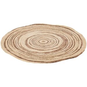 Jolipa Tapis rond maïs beige marron D79cm