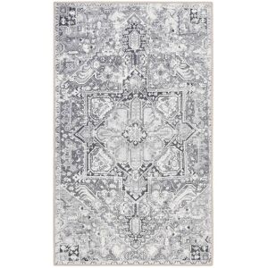 Wecon Home Tapis de bain style vintage tons de gris impression digitale 70x120