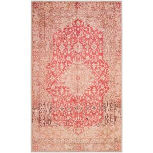 Wecon Home Tapis de bain vintage tons de rouge 80x150