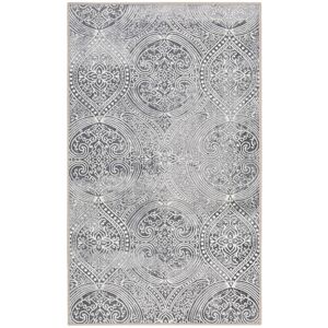 Wecon Home Tapis de bain motif paisley gris 80x150