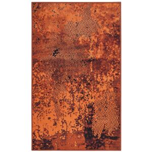 Wecon Home Tapis de bain vintage tons orange 80x150