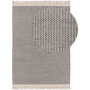 Benuta Tapis de laine gris 120x170