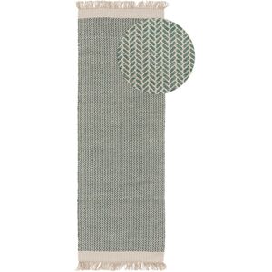 Benuta Tapis de couloir en laine menthe 70x200