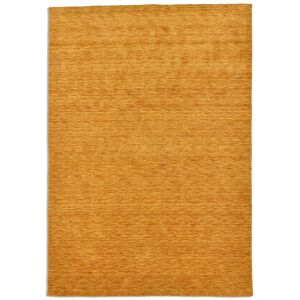 THEKO Tapis salon - tisse main - 100% laine naturelle - or 140x200 cm